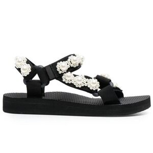 NWT Arizona Love Trekky Pearls Sandals Black Pearl Strap EU 42 $229